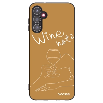 Picasee Μαύρη θήκη σιλικόνης για Samsung Galaxy A14 5G A146P - Wine not