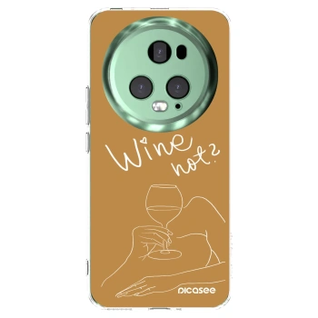 Picasee διαφανής θήκη σιλικόνης Honor Magic5 Pro - Wine not