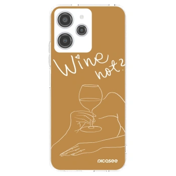 Picasee διαφανής θήκη σιλικόνης Xiaomi Redmi 12 4G - Wine not