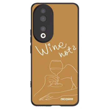 Picasee Μαύρη θήκη σιλικόνης για Honor 90 5G - Wine not