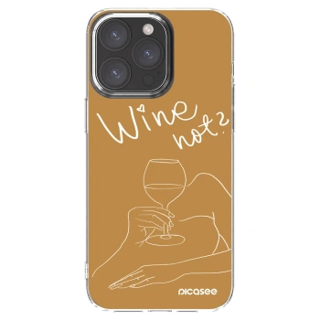 Picasee διαφανής θήκη σιλικόνης Apple iPhone 15 Pro Max - Wine not