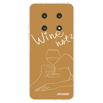 Picasee διαφανής θήκη σιλικόνης Honor Magic4 Lite 5G - Wine not