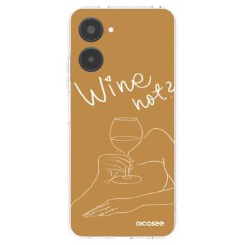 Picasee διαφανής θήκη σιλικόνης Realme 10 4G - Wine not