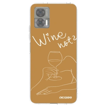 Picasee διαφανής θήκη σιλικόνης Motorola Edge 30 Neo - Wine not