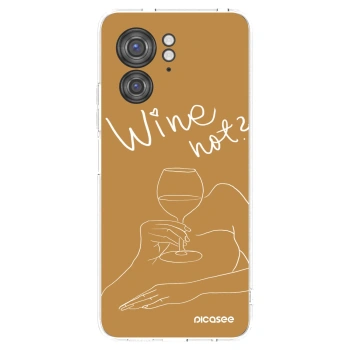 Picasee διαφανής θήκη σιλικόνης Motorola Edge 40 - Wine not