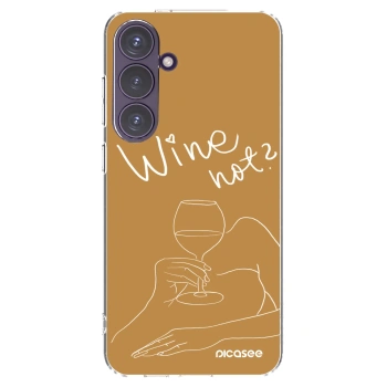 Picasee διαφανής θήκη σιλικόνης Samsung Galaxy S24+ S926B 5G - Wine not