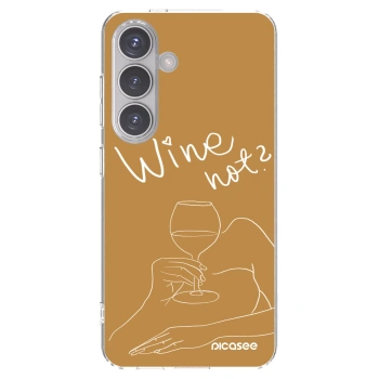 Picasee διαφανής θήκη σιλικόνης Samsung Galaxy S24 S921B 5G - Wine not