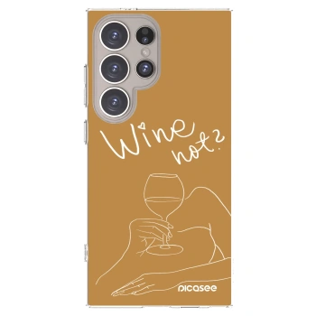 Picasee διαφανής θήκη σιλικόνης Samsung Galaxy S24 Ultra S928B 5G - Wine not