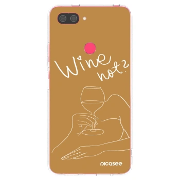 Picasee διαφανής θήκη σιλικόνης Xiaomi Mi 8 Lite - Wine not