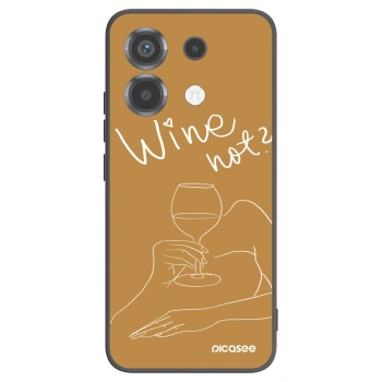 Picasee Μαύρη θήκη σιλικόνης για Xiaomi Poco X6 - Wine not