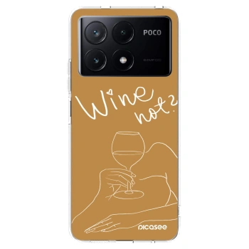 Picasee διαφανής θήκη σιλικόνης Xiaomi Poco X6 Pro - Wine not