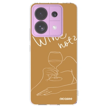 Picasee διαφανής θήκη σιλικόνης Xiaomi Redmi Note 13 Pro 5G - Wine not