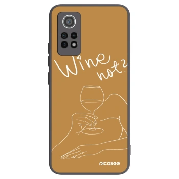 Picasee Μαύρη θήκη σιλικόνης για Xiaomi Redmi Note 12 Pro 4G - Wine not
