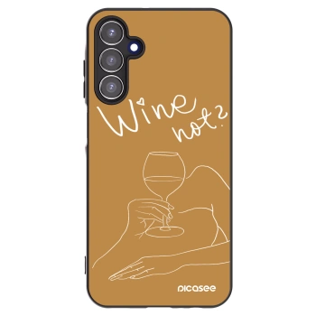 Picasee Μαύρη θήκη σιλικόνης για Samsung Galaxy A15 A155F 4G - Wine not