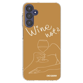 Picasee διαφανής θήκη σιλικόνης Samsung Galaxy A15 A155F 4G - Wine not