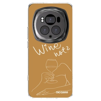 Picasee διαφανής θήκη σιλικόνης Honor Magic6 Pro - Wine not