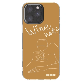 Picasee διαφανής θήκη σιλικόνης Apple iPhone 16 Pro Max - Wine not