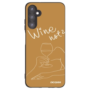 Picasee Μαύρη θήκη σιλικόνης για Samsung Galaxy A05s A057G - Wine not