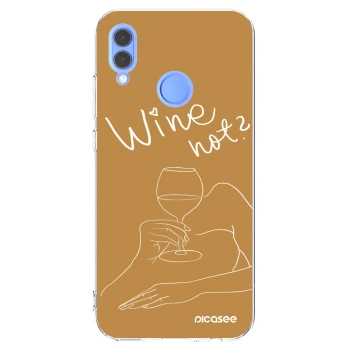 Picasee διαφανής θήκη σιλικόνης Honor 10 Lite - Wine not