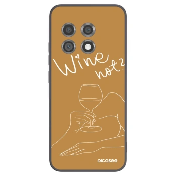 Picasee Μαύρη θήκη σιλικόνης για OnePlus 11 5G - Wine not