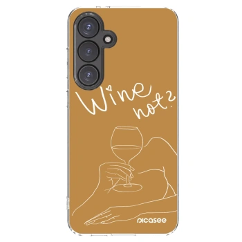 Picasee διαφανής θήκη σιλικόνης Samsung Galaxy S24 FE S721B - Wine not