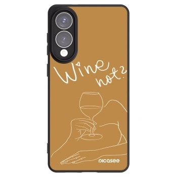 Picasee Μαύρη θήκη σιλικόνης για Samsung Galaxy S25 Edge 5G - Wine not
