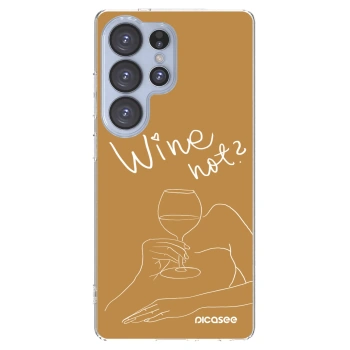 Picasee διαφανής θήκη σιλικόνης Samsung Galaxy S25 Ultra 5G - Wine not