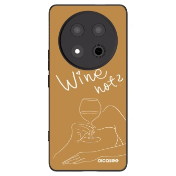 Picasee Μαύρη θήκη σιλικόνης για Honor Magic7 Lite 5G - Wine not