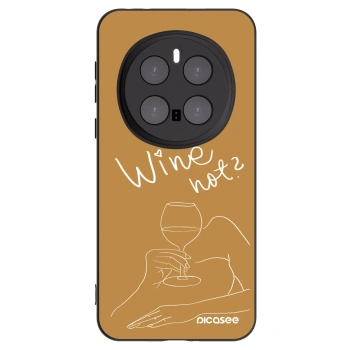 Picasee Μαύρη θήκη σιλικόνης για Honor Magic7 Pro 5G - Wine not