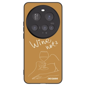 Picasee Μαύρη θήκη σιλικόνης για Xiaomi 15 Ultra - Wine not