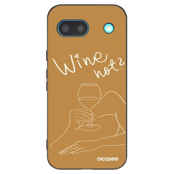 Picasee Μαύρη θήκη σιλικόνης για Google Pixel 8a - Wine not