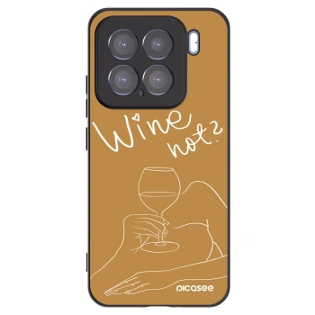 Picasee Μαύρη θήκη σιλικόνης για Xiaomi 15 - Wine not