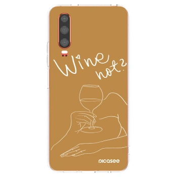 Picasee διαφανής θήκη σιλικόνης Huawei P30 - Wine not