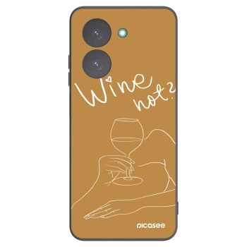 Picasee Μαύρη θήκη σιλικόνης για Xiaomi Redmi A5 - Wine not