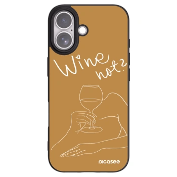 Picasee Μαύρη θήκη σιλικόνης για Apple iPhone 17 - Wine not