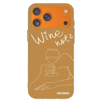 Picasee διαφανής θήκη σιλικόνης Apple iPhone 17 Pro Max - Wine not