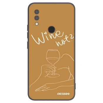 Picasee Μαύρη θήκη σιλικόνης για Xiaomi Redmi 7 - Wine not