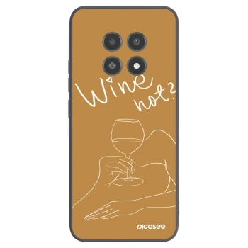 Picasee Μαύρη θήκη σιλικόνης για Realme 12X - Wine not