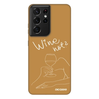 Picasee Fashion Case για Samsung Galaxy S21 Ultra 5G G998B - Wine not
