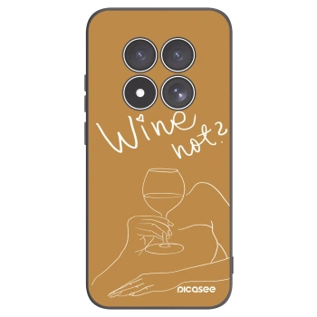 Picasee Μαύρη θήκη σιλικόνης για Xiaomi Redmi Note 15 Pro 4G - Wine not