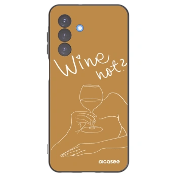 Picasee Μαύρη θήκη σιλικόνης για Samsung Galaxy A17 5G - Wine not