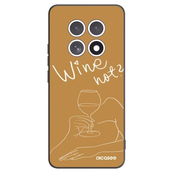 Picasee Μαύρη θήκη σιλικόνης για Xiaomi Redmi Note 15 - Wine not