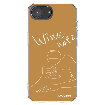 Picasee διαφανής θήκη σιλικόνης Apple iPhone 17e - Wine not