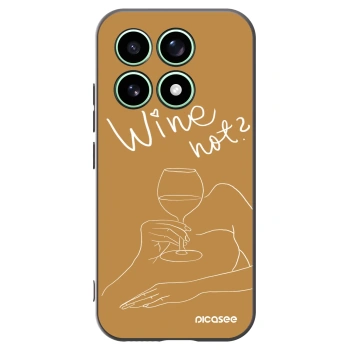 Picasee Μαύρη θήκη σιλικόνης για Xiaomi 17 - Wine not
