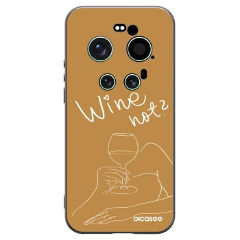 Picasee Μαύρη θήκη σιλικόνης για Xiaomi 17 Ultra - Wine not