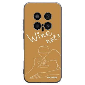 Picasee Μαύρη θήκη σιλικόνης για Honor Magic8 Pro 5G - Wine not