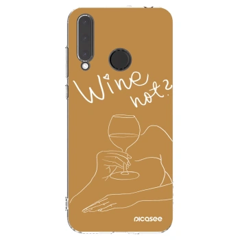 Picasee διαφανής θήκη σιλικόνης Honor 20 Lite - Wine not