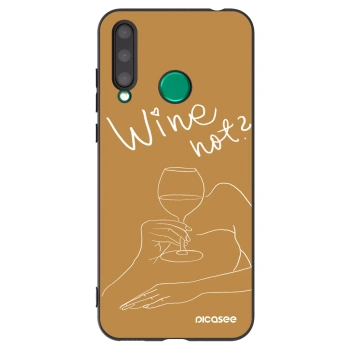 Picasee Μαύρη θήκη σιλικόνης για Honor 20 Lite - Wine not
