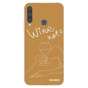 Picasee διαφανής θήκη σιλικόνης Huawei P40 Lite E - Wine not