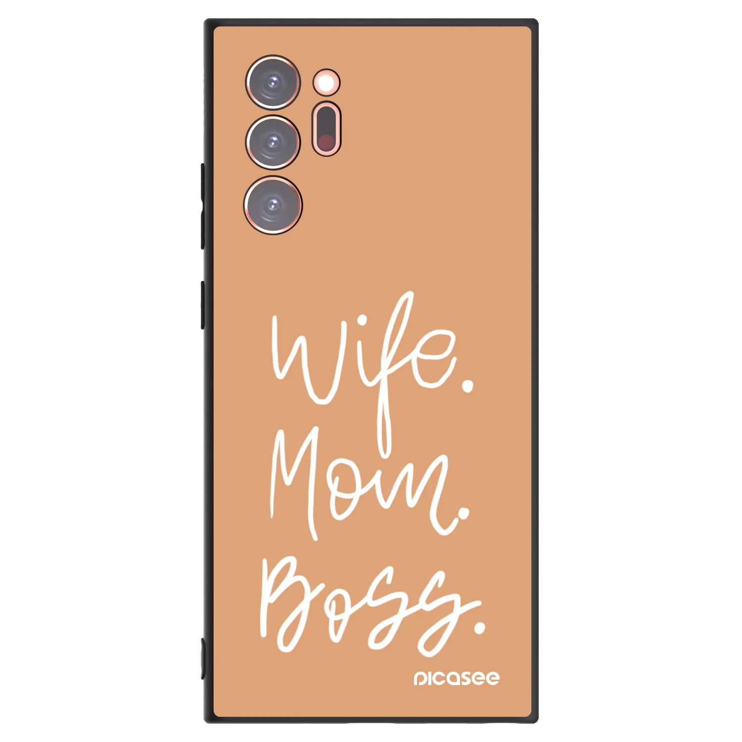 Picasee Μαύρη θήκη σιλικόνης για Samsung Galaxy Note 20 Ultra - Boss Mama